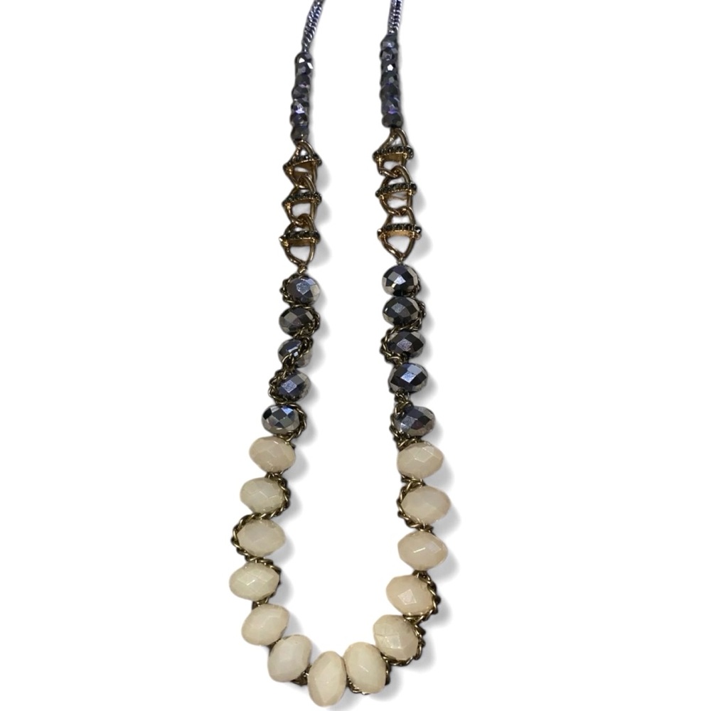 ❤️ NWT! LOFT Chain Wrapped Crystal and Rhinestone Long Necklace - Picture 4 of 8